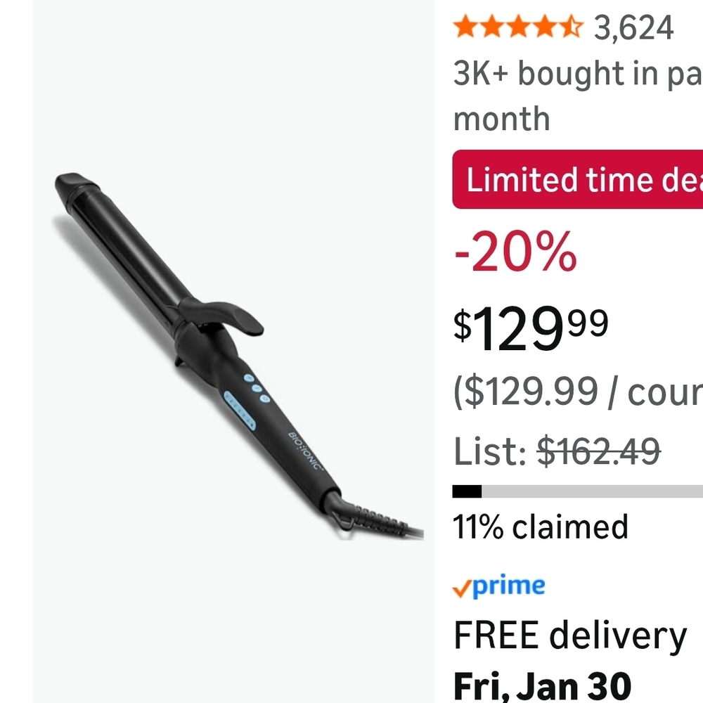 Bio Ionic Black Pro Curling Iron - Picture 7 of 7